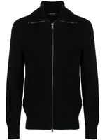 Tagliatore cardigan Kaleb en laine mélangée - Noir