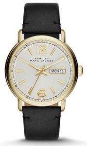 Horlogeband Marc by Marc Jacobs MBM5081 Leder Zwart 22mm