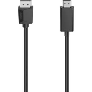 Hama 00200712 DisplayPort-kabel DisplayPort / HDMI Adapterkabel DisplayPort-stekker, HDMI-A-stekker 1.50 m Zwart