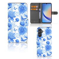 Hoesje voor Samsung Galaxy A24 4G Flowers Blue