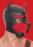 Ouch Puppy Play - Neoprene Puppy Hood - Red - thumbnail