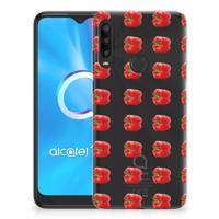 Alcatel 1SE (2020) Siliconen Case Paprika Red