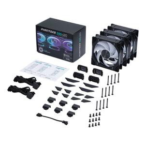 Phanteks D30-120 D-RGB Fan Computer behuizing Ventilator 12 cm Zwart 3 stuk(s)