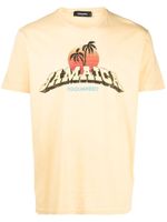 DSQUARED2 t-shirt imprimé à manches courtes - Jaune