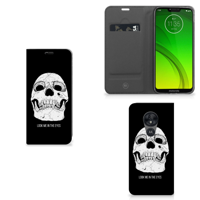 Mobiel BookCase Motorola Moto G7 Power Skull Eyes