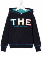 Marc Jacobs Kids hoodie à logo brodé - Bleu - thumbnail