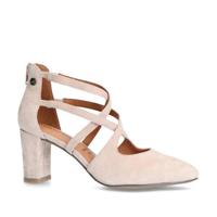 No Stress suède pumps lichtroze