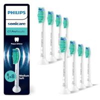 Philips Sonicare C1 ProResults, originele opzetborstels ter vervanging, wit, set van 8, HX6018/87, 8 Borstels, Nieuw