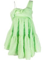 Cecilie Bahnsen robe asymétrique Soon à effet drapé - Vert - thumbnail