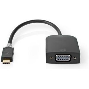 Nedis USB-C©-adapterkabel | Type-C© Male - VGA Female | 0,2 m | Antraciet