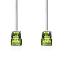 Nedis CAT7-netwerkkabel - S/FTP - RJ45-stekker - RJ45-stekker - 1,00 m - Snagless - Rond - LSZH - Grijs - Label