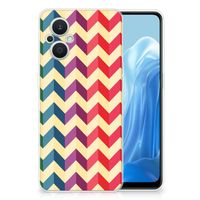 OPPO Reno8 Lite TPU bumper Zigzag Multi Color - thumbnail