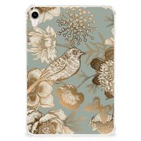 Siliconen Hoesje voor Apple iPad mini 6 (2021) Vintage Bird Flowers