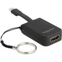 DeLOCK 63942 video kabel adapter 0,03 m USB Type-C HDMI Zwart - thumbnail