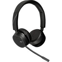 Plantronics Voyager 4220 UC Bluetooth-stereo-headset met USB-A BT-dongle, SoundGuard-technologie, microfoonarm, toetsen op de headset, zwart, één maat