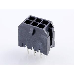 Molex 449140601 Male header, inbouw (standaard) Totaal aantal polen: 6 Inhoud: 1 stuk(s) Tray