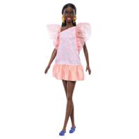 Mattel Barbie Fashionistas Pop - perzik-witte print, Blauwe hakken en paardenstaart pop