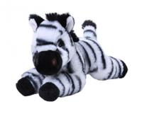 Wild Republic knuffel zebra Ecokins Mini junior 20 cm pluche wit/zwart