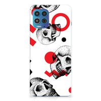 Silicone Back Case Motorola Moto G100 Skull Red