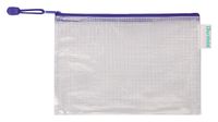 Opbergtas Tarifold met rits 235x165mm PVC blauw - thumbnail