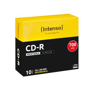 Intenso 1801622 CD-R 80 disc 700 MB 10 stuk(s) Slimcase Bedrukbaar