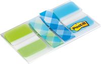 Post-It index om te klasseren en index met motief, ruitpatroon, 2 x 12 tabs en 2 x 20 tabs - thumbnail