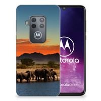 Motorola One Zoom TPU Hoesje Olifanten - thumbnail