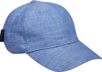 Classic cotton/linen 6-panel cap seaside blue mela