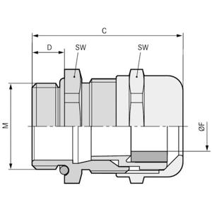 LAPP 53112775 Wartel M63 Messing Messing 5 stuk(s)