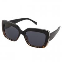 Kost zonnebril dames cat.3 zwart/bruin gevlamd (19 165)