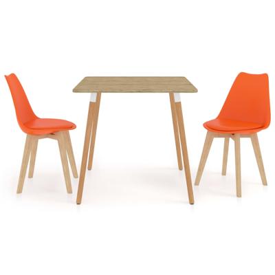 vidaXL 3-delige Eethoek oranje vidaXL 3-delige Eethoek oranje