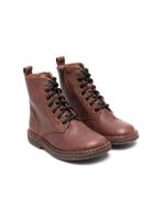 Pèpè bottines en cuir à lacets - Marron