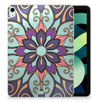 iPad Air (2020/2022) 10.9 inch Siliconen Hoesje Purple Flower - thumbnail