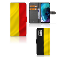 Motorola Moto G51 5G Bookstyle Case Belgische Vlag - thumbnail