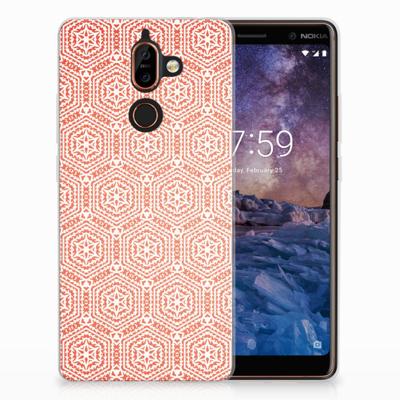 Nokia 7 Plus TPU bumper Pattern Orange Nokia 7 Plus TPU bumper Pattern Orange