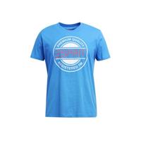 ESPRIT Men Casual T-shirt met printopdruk blauw/wit/rood