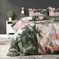 Dekbedovertrek Flower Fashion Dekbedovertrek - Lits-Jumeaux (240x220 cm) - Groen Katoen - Dessin: Bloemen, Romantisch - Pure - Dekbed-Discounter.nl