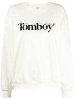 STUDIO TOMBOY sweat en coton à logo brodé - Tons neutres - thumbnail