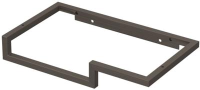 Saniselect Fonteinframe met Handdoekhouder Links 40x23x6 cm Geborsteld RVS