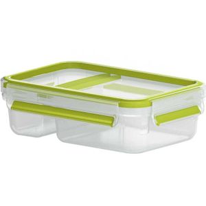 Emsa Clip & Go Yoghurtbox 0,6 L lunchbox met "buighoek" en deksel