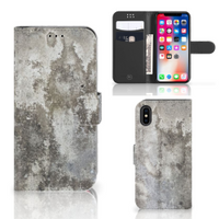 Apple iPhone X | Xs Bookcase Beton Print - thumbnail