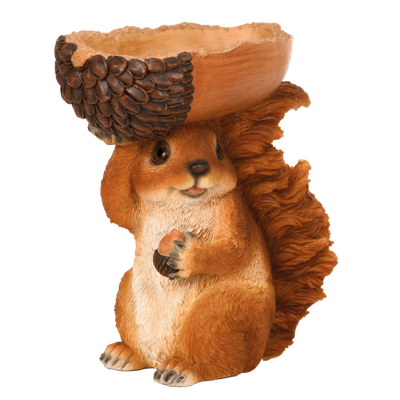 Esschert Design Eekhoorn Staand Met Eikel voederschaal Esschert Design Eekhoorn Staand Met Eikel voederschaal