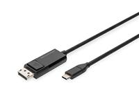 Digitus AK-300334-020-S video kabel adapter 2 m USB Type-C DisplayPort Zwart
