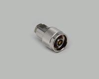 BKL Electronic 0404061 0404061 N-connector Stekker, recht 50 Ω 1 stuk(s)