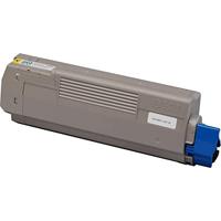 OKI compatible Toner pour OKI compatible C610/N/DN/DIN, jaune