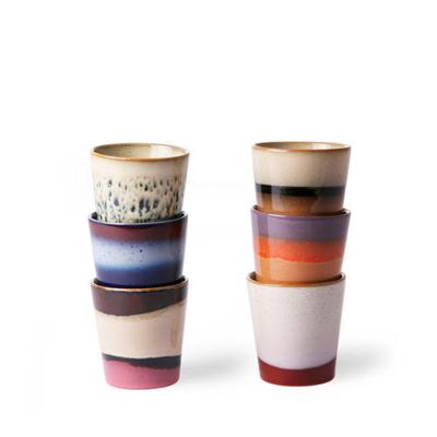 HKliving 70's kopjes (Ø7,5 cm) (set van 6)