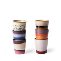 HKliving 70's kopjes (Ø7,5 cm) (set van 6)