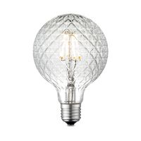 Edison Vintage LED filament lichtbron Globe - Helder - G95 Deco - Retro LED lamp - 9.5/9.5/13.5cm - geschikt voor E27 fitting - Dimbaar - 4W 440lm 3000K - warm wit licht - thumbnail