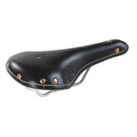 Selle Monte Grappa Zadel Old Frontiers sport leer zwart - thumbnail