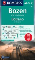 Wandelkaart 54 Bozen/Bolzano | Kompass - thumbnail